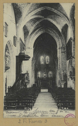 FISMES. 2. L'Église. Intérieur.
FismesEd. C. G. (75 - Parisimp. E. Le Deley).[vers 1918]