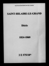 Saint-Hilaire-le-Grand. Décès 1824-1860