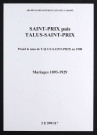 Saint-Prix. Mariages 1893-1929