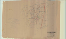 Essarts-le-Vicomte (Les) (51236). Tableau d'assemblage échelle 1/10000, plan mis à jour pour 01/01/1932, non régulier (papier)