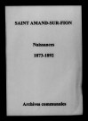 Saint-Amand. Naissances 1873-1892