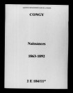 Congy. Naissances 1863-1892
