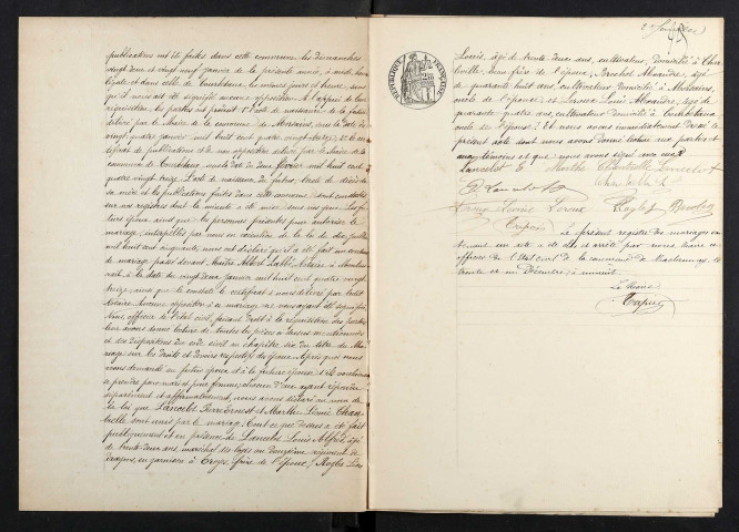 Maclaunay. Mariages 1893-1929