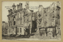 REIMS. Ruines de guerre - La Caisse d'épargne Saving's Bank.
(75 - Parisphototypie Baudinière).1920