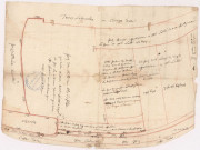 Moiremont. Plan du pré des « onze Fauchées", XVIIe-XVIIIe s.