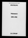 Festigny. Naissances 1893-1901