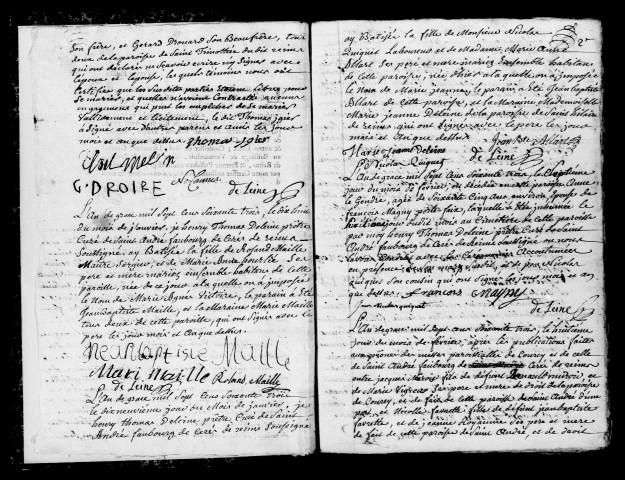 Reims. Saint-André. Baptêmes, mariages, sépultures 1763-1771