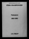 Fère-Champenoise. Naissances 1863-1892