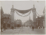 Visite du tsar à Reims, rue du faubourg Cérès vue du boulevard Carteret