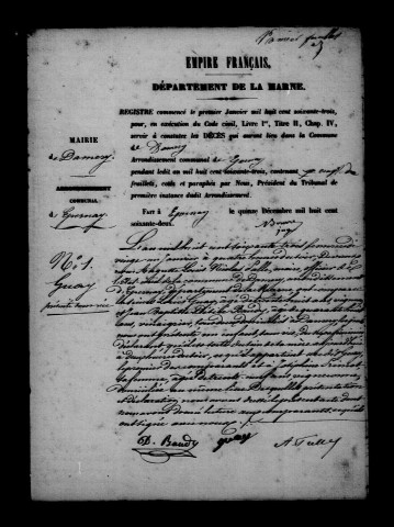 Damery. Décès 1863-1892