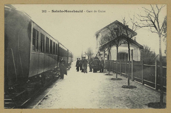 SAINTE-MENEHOULD. 202-Gare de Guise.
(75 - Parisimp. Catala Frères).Sans date