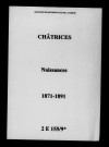 Châtrices. Naissances 1871-1891