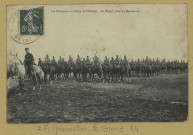 MOURMELON-LE-GRAND. Les chasseurs au Camp de Châlons. Le Départ pour la Manœuvre.
MourmelonLibrairie militaire Guérin (54 - Nancyphot. A. B. et Cie).[vers 1913]