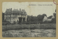 MONTMIRAIL. Château, vue de la prise d'eau.
Édition Vigneron.Sans date