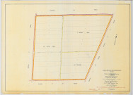 Angluzelles-et-Courcelles (51010). Section V2 échelle 1/2000, plan remembré pour 01/01/1956, régulier avant 20/03/1980 (papier)