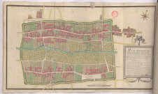 Plan détaillé du village et faubourgs de Juniville (1788), Dominique Villain