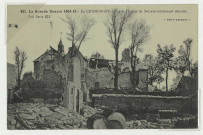 SOUAIN-PERTHES-LÈS-HURLUS. 831. La Grande Guerre 1914-15 - En Champagne - Vue de l'Église de Souain totalement détruite / Express, photographe.