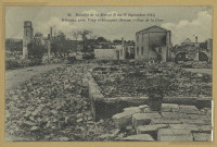GLANNES. 26- Bataille de la Marne (6 au 12 septembre 1914). Glannes, près de Vitry-le-François (Marne) - Rue de la Gare.
Saint-DizierPhot.-édit. X. Humbe (.).1919