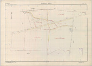 Gizaucourt (51274). Section ZC échelle 1/2000, plan remembré pour 1970, plan régulier (papier armé)