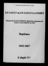 Gault (Le). Baptêmes 1642-1667