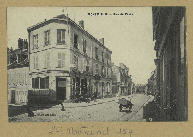 MONTMIRAIL. Rue de Paris. Édition Riès. Sans date 