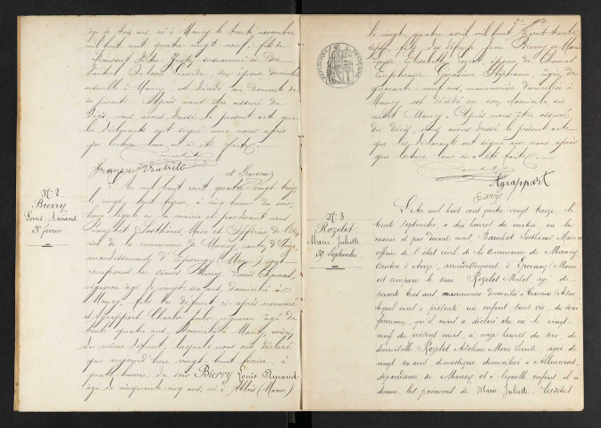 Mancy. Décès 1893-1929