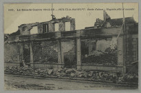 HEILTZ-LE-MAURUPT. 295; La Grande Guerre 1914-15 - Heiltz-le-Maurupt - Boche [sic] Kulture - Magasin pillé et incendié / Photographe ; Phot. Express.
(92 - NanterreBaudinière).[1914]-[1918]