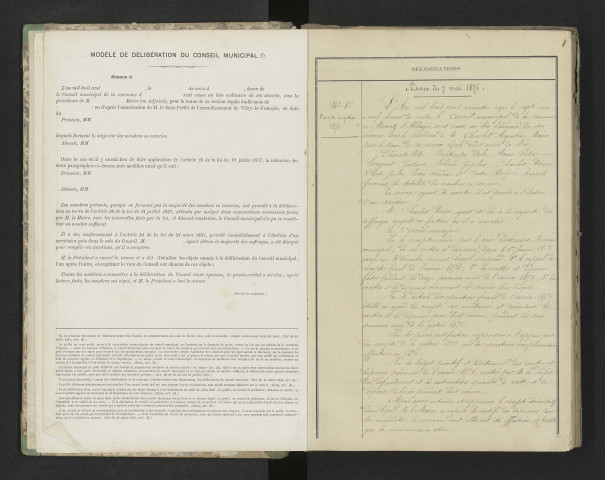 Délibérations municipales.