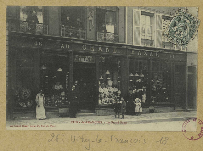 VITRY-LE-FRANÇOIS. Le Grand Bazar.