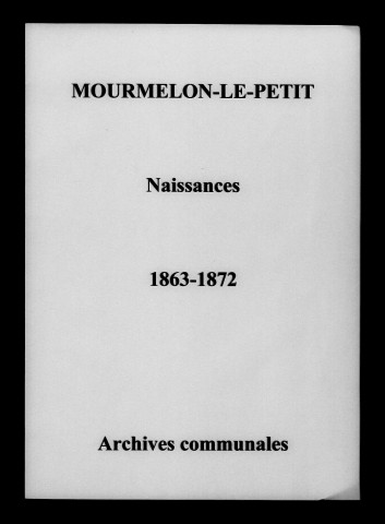 Mourmelon-le-Petit. Naissances 1863-1872