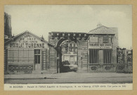 REIMS. 96. Façade de l'Hôtel Lagoille de Courtagnon, 71 rue Chanzy, XVIIIe s. Vue prise en 1921 / J. Bienaimé, phot.
(51 - Reimsphototypie J. Bienaimé).1921
Société des Amis du Vieux Reims