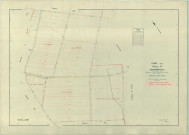 Thibie (51566). Section ZD échelle 1/2000, plan remembré pour 1961, plan régulier (papier armé)