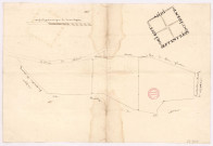 Arpentage et plan du bois de la Garenne à Courville (6 février 1672), Robert La Joye