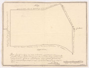 Domaine de Brugny. Plan figuratif de layage d'une vente de bois taillis pour monsieur le comte de Brugny,1752.