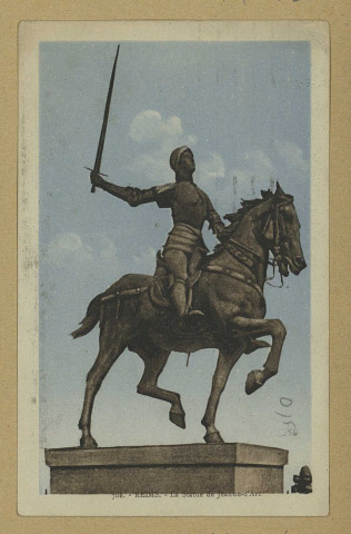 REIMS. 708. La statue de Jeanne d'Arc / Pol.
ReimsJacques Fréville.1936