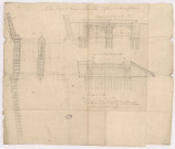 Plan profil et élévation du pont de Vaux projeté pour la ville de Chaalons, 20 juillet 1766.