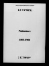 Vézier (Le). Naissances 1893-1901