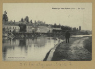 MARCILLY-SUR-SEINE. Les Quais / S.L. Simonet, photographe à Braine-sur-Seine.Collection Thiébaut, Romilly