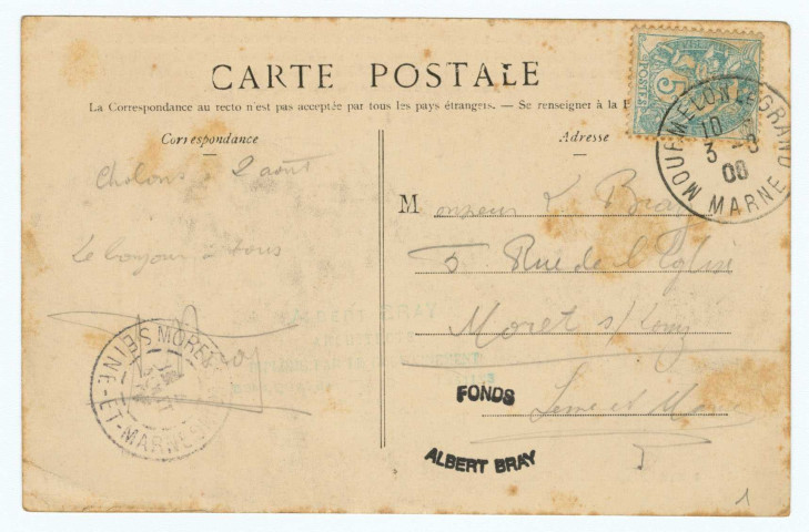 Cartes postales. Collection complémentaire constituée par les Archives Départementales de Seine-et-Marne.