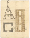 Plan du clocher de notre église bâti en 1733