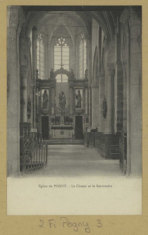 POGNY. Église de Pogny. Le chœur et le sanctuaire.