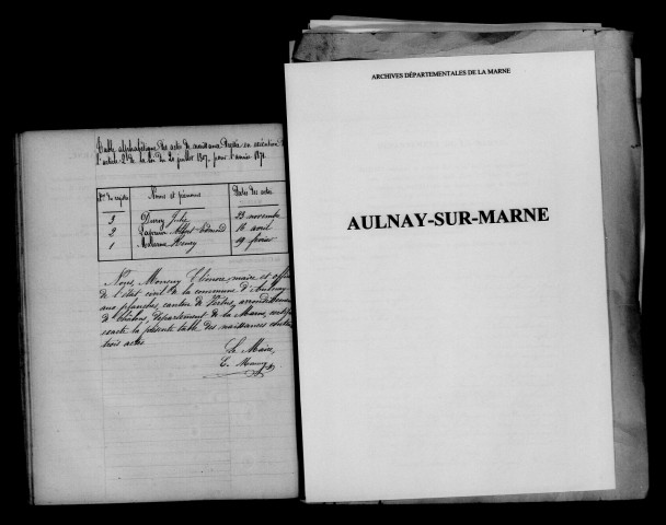 Aulnay-aux-Planches. Naissances 1871