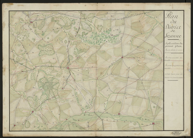 Plan du district de Sézanne.