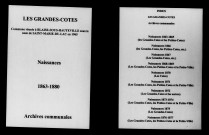 Grandes-Côtes (Les). Naissances 1863-1880