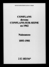 Conflans. Naissances 1893-1901