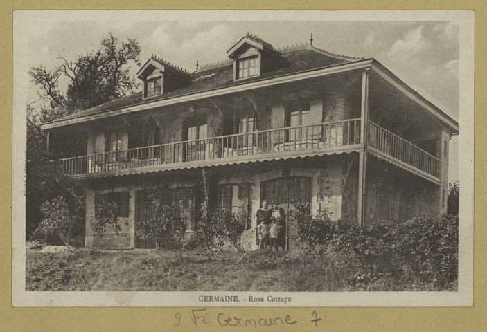 GERMAINE. Rose Cottage / Lefondeur, photographe.
ReimsÉdition Politi-DupuyPOL.[vers 1930]
