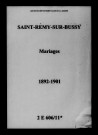 Saint-Remy-sur-Bussy. Mariages 1892-1901