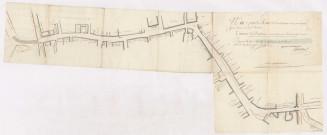 RN 51. Plan de la traverse de Barbonne, 1792.