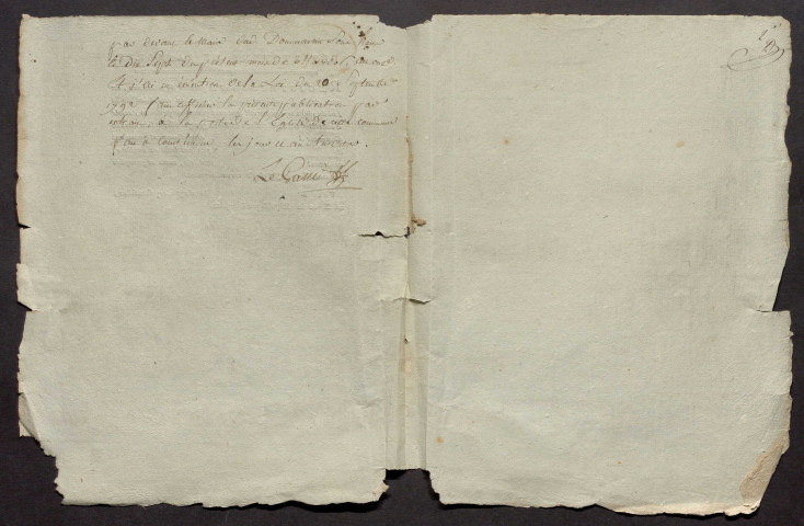 Courtémont. Publications de mariage an XI-1927