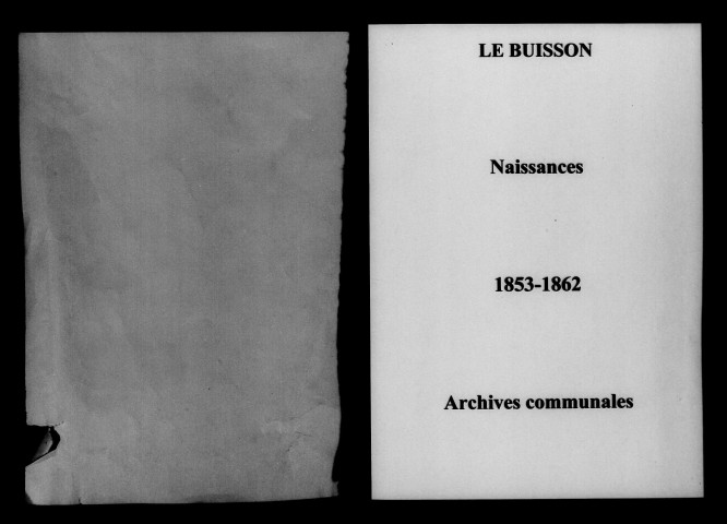 Buisson (Le). Naissances 1853-1862